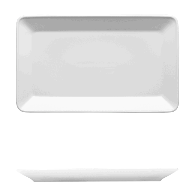 Corby Hall Raio Rectangle Plate Catalog Number: 051 0003 | Dimensions: 11 1/2 x 7 in (29 x 18 cm)