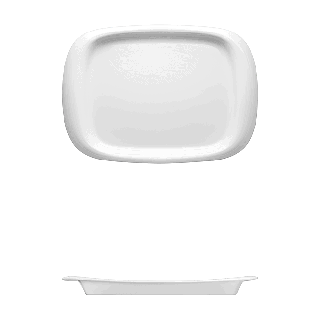 Corby Hall Duo Rectangular Platter | Catalog Number: 010 0043 | Dimensions: 16 1/2 x 12 in (42 x 30 cm)
