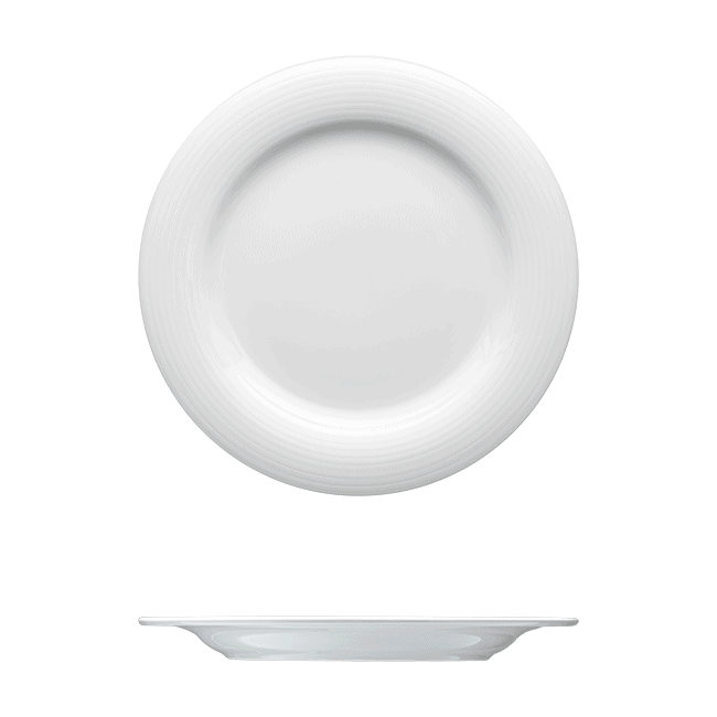 Corby Hall Duo Round Plate | Catalog Number: 010 0010 | Dimensions: 11 in (28 cm)