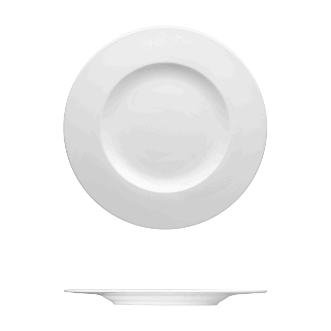 Corby Hall Raio Round Plate | Catalog Number: 051 0002 | Dimensions: 13 in (33 cm)