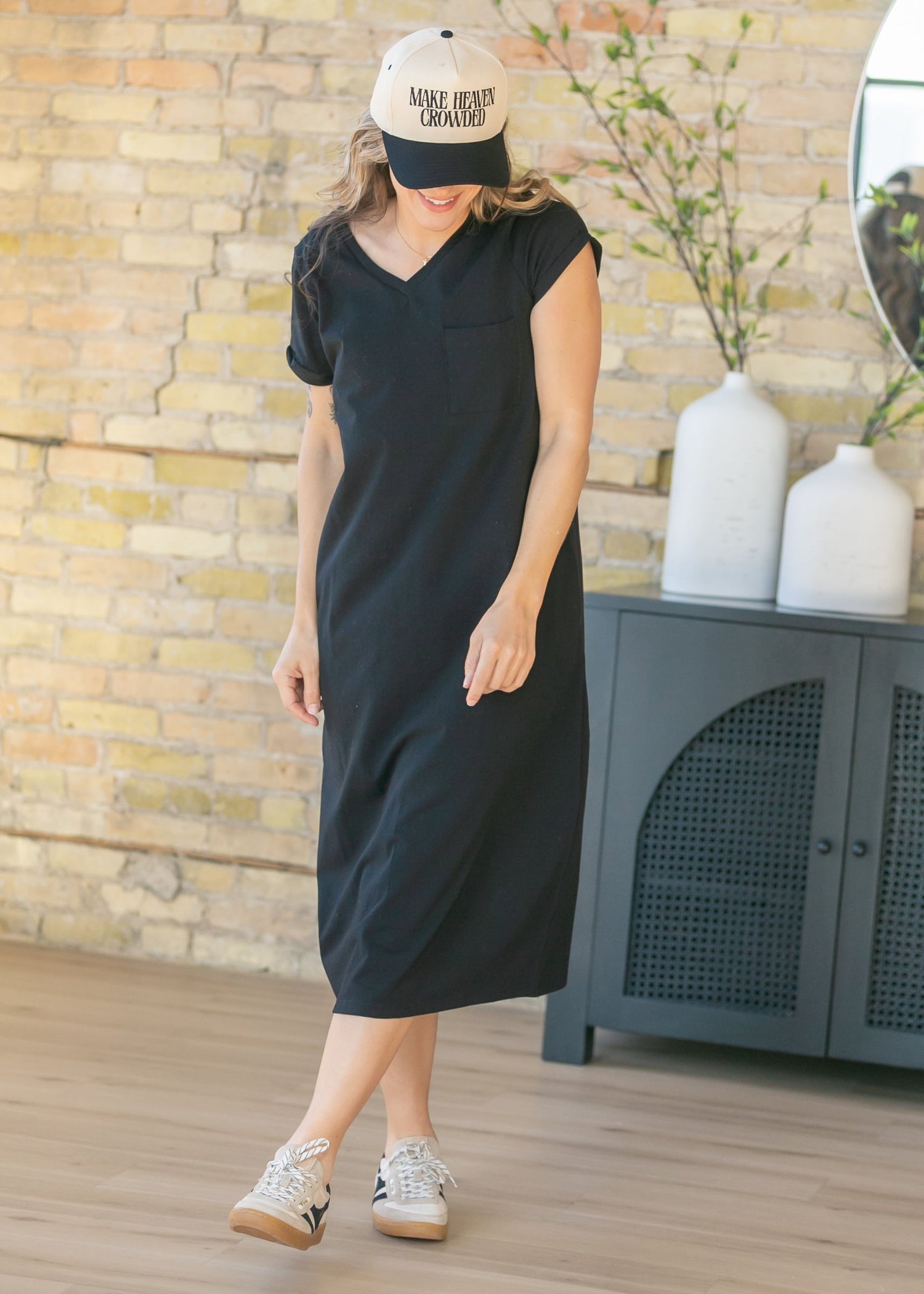 Inherit Co. Finley V-neck T-shirt Dress