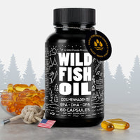 Wild Fish Oil Capsules, Omega-3 Blend, Sustainable, Pure, Third-Party Tested