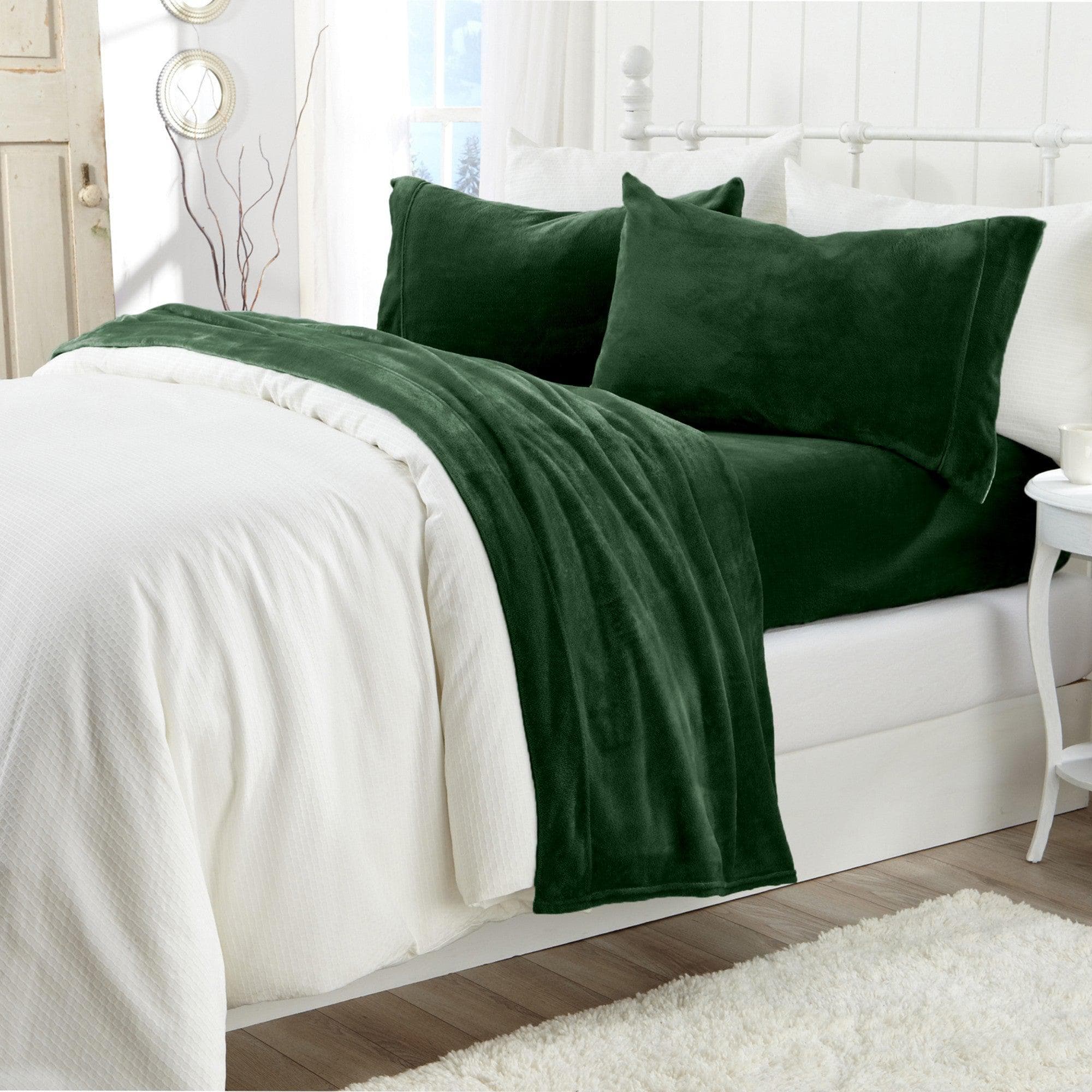 Solid Jewel-Toned Plush Sheet - Velvet Luxe Collection – Woman's World Shop
