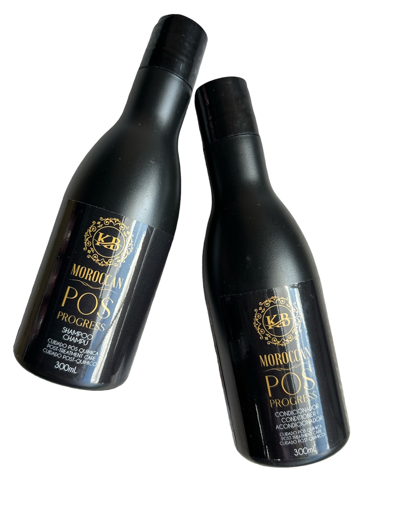 KB Moroccan Pos Progress Kit Nourishing Shampoo & Conditioner for Damaged Hair 300ml 10.1floz