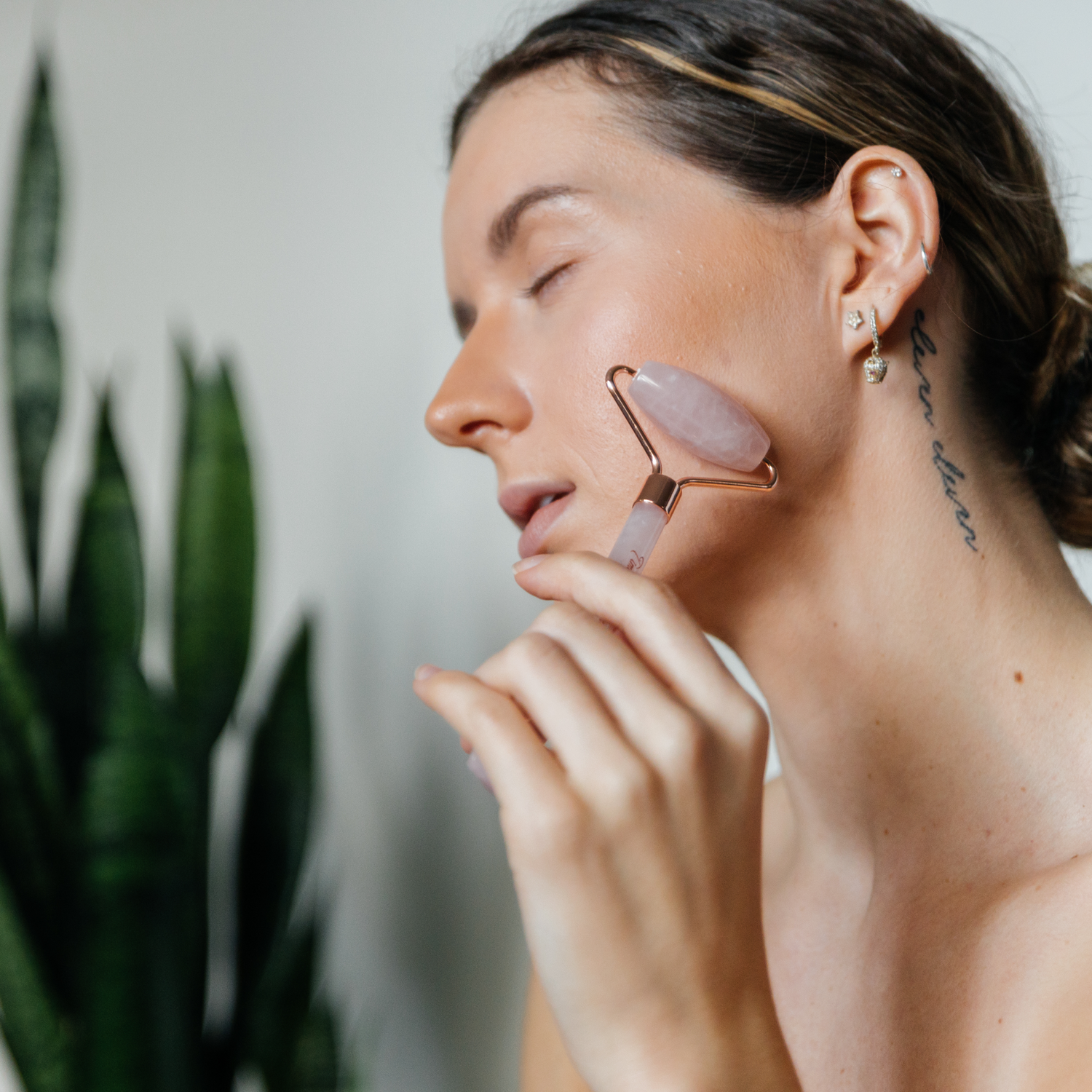 Timeless Organics Skin Care Rose Quartz Facial Roller
