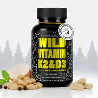 Vitamin K2 (MK-7) & Vitamin D3 (5000 IU) & Black Pepper Extract