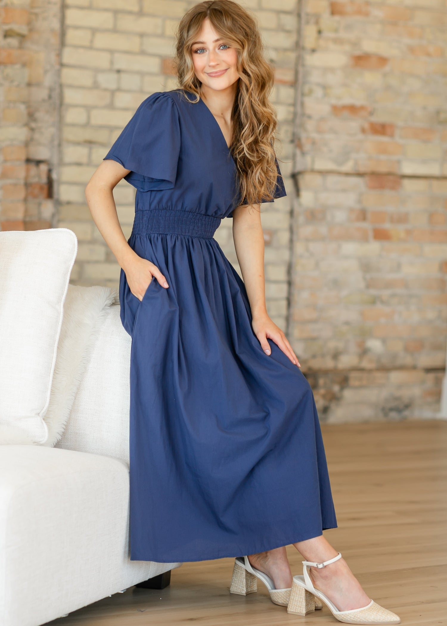 Inherit Co. Montie Flutter Sleeve Maxi Dress  - FINAL SALE