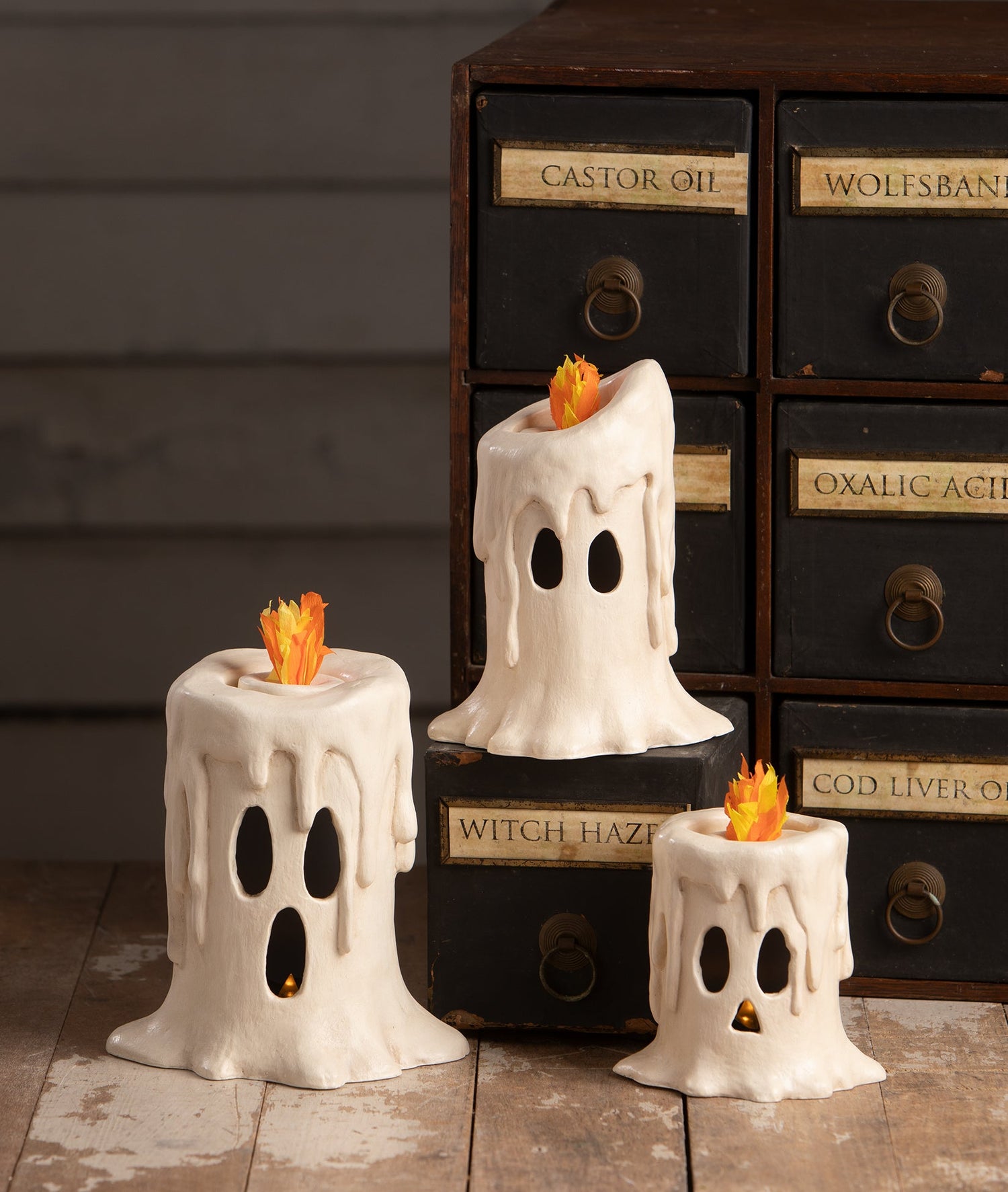 Small Flam'in Candle Luminary | Halloween Decor | Bethany Lowe