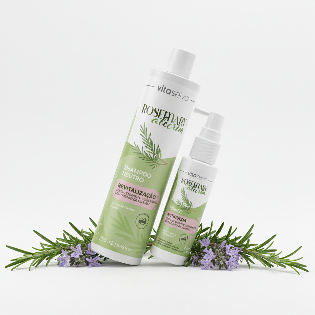Vita Seiva Rosemary Hair Growth Kit  Shampoo & Tonic System
