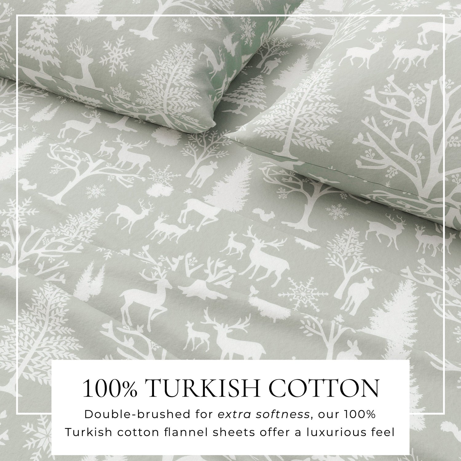 Turkish Cotton Flannel Sheet - Lakeview Collection